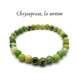 Bracelet chrysoprase, la...