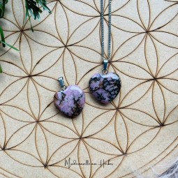 Rhodonite, pendentif la...