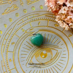 Aventurine, pendentif coeur