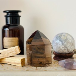 Quartz fumé, l’absorbant