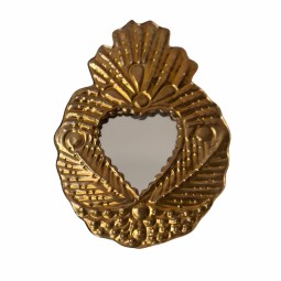 Miroir en Laiton - 16cm x 11cm