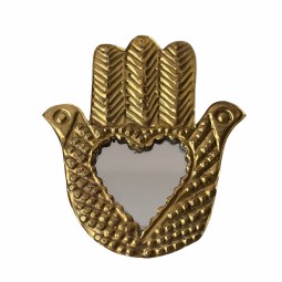 Miroir Laiton Main - 13.5cm...