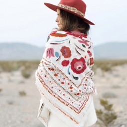 FOULARD LAINE ET SOIE...