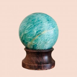 Amazonite sphère, la confiante
