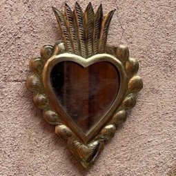 Miroir Cœur en Laiton – 15...