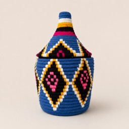Panier Berbère – Bleu