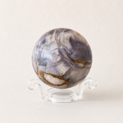 Calcite pourpre, sphère