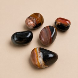 Sardonyx, pierre roulée